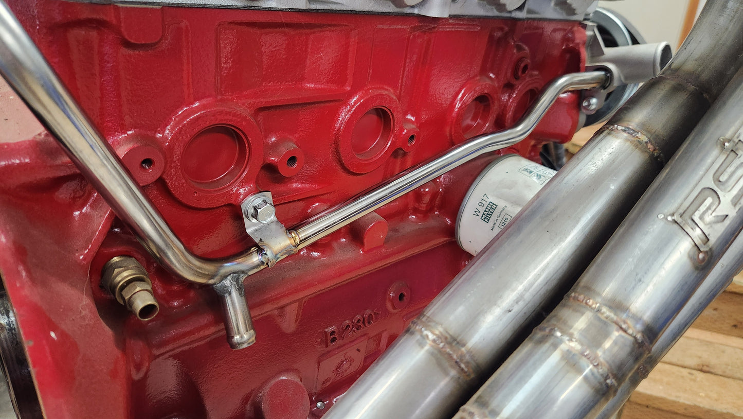 STS Machining  Stainless Steel Coolant Pipe B230ft Volvo Engines Fits 92 plus 940 740