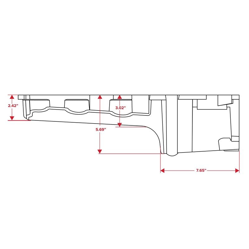 Retro-Fit LSX Aluminum Rear Sump Oil Pan fits Volvo 240 and 740 chassis